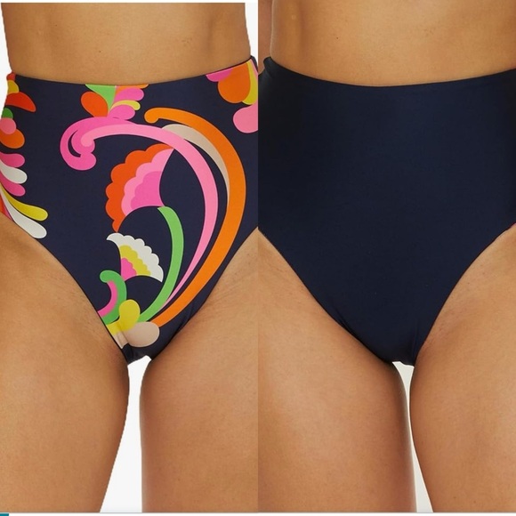 Trina Turk Women's Poolside High Waisted Bikini Bottom Only Size 8 - Picture 2 of 10